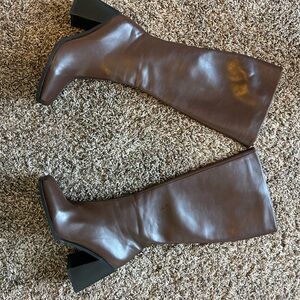 Brown Knee-High Boots